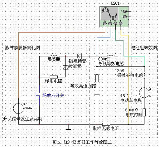 所谓脉冲修复器工作等效图二